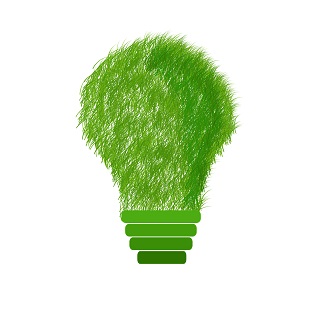 Grüne Lampe Nachhaltigkeit durch langlebige LED-Technik